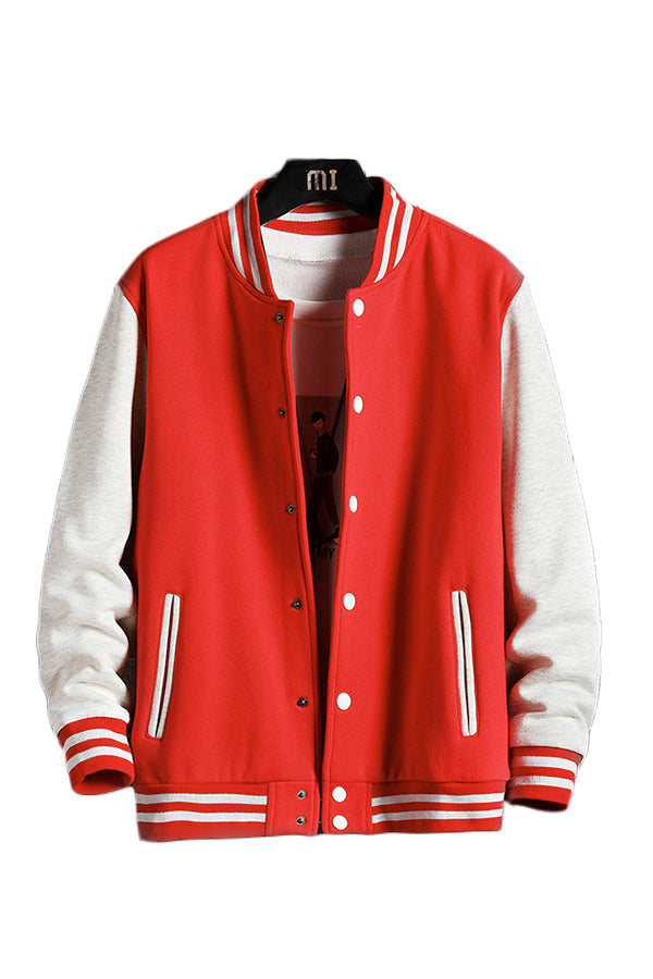 Casual Varsity Bomber Jacket