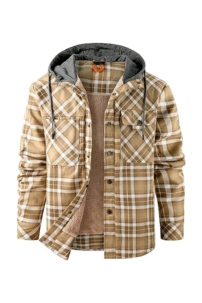 Mighty Man Hooded Flannel Jacket