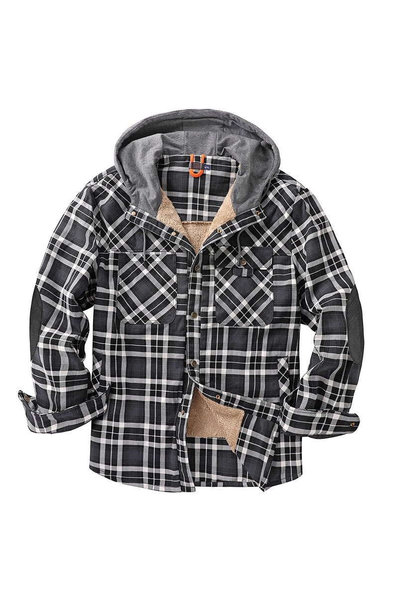 Mighty Man Hooded Flannel Jacket